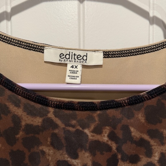 NEW Leopard Mesh Top - Picture 4 of 5